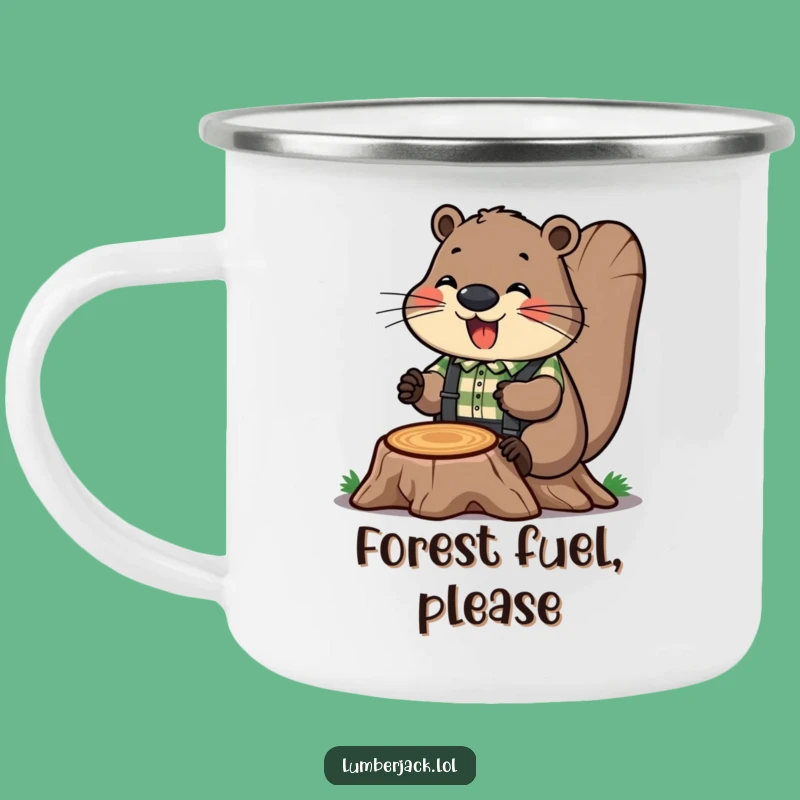 Funny Beaver Builder Camping Mug: Adventure Fuelled by Humorous Grit