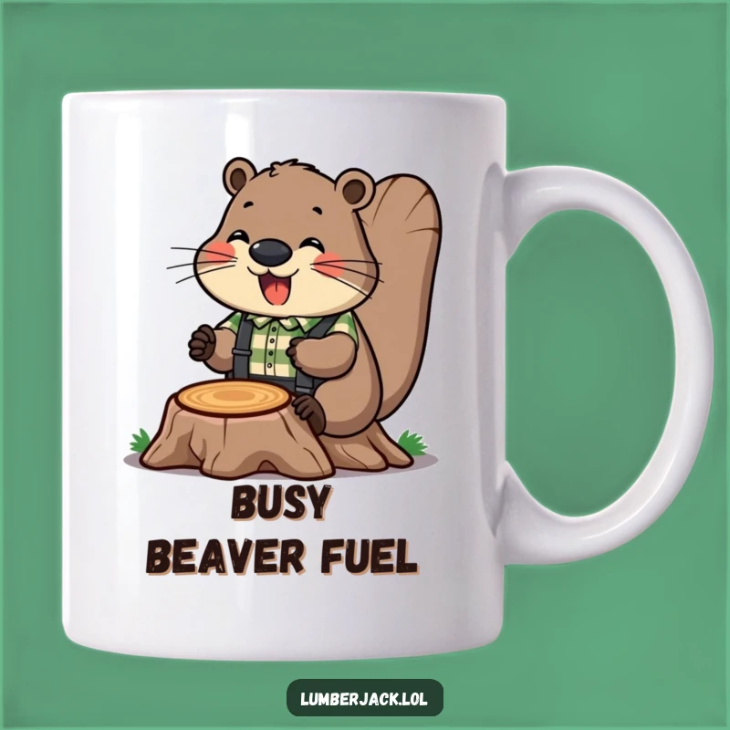 Funny Beaver Builder Mug: A Humorous Gift for Hardworking Folks